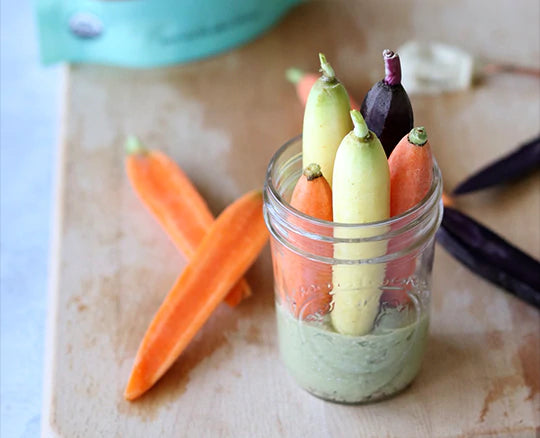 Satisfying To-Go Hummus & Veggie Jars
