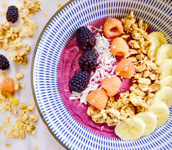 Peanut Butter & Berry Smoothie Bowl Recipe