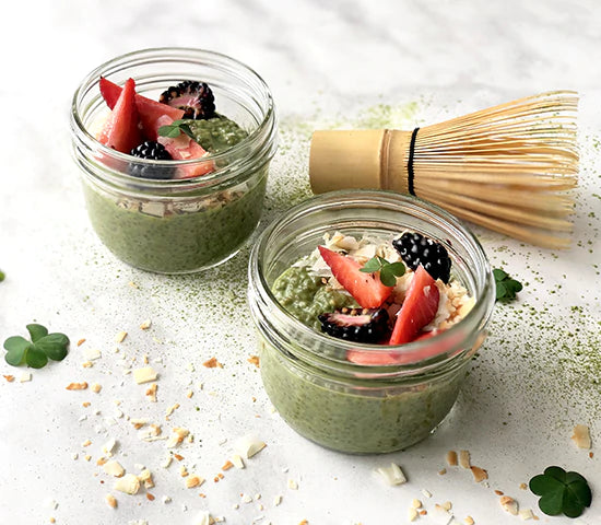 Matcha Chia Coconut Pudding Recipe