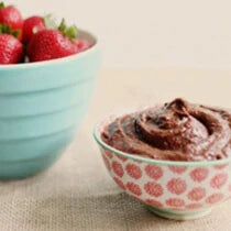 Bowl of coconut cacao butter spread