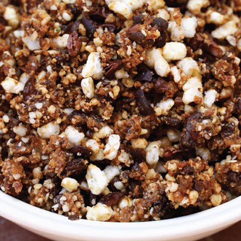 Energy boosting vegan granola cereal