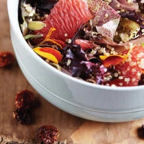 Winter Citrus Salad with Quinoa made with Navitas Organics Goldenberries