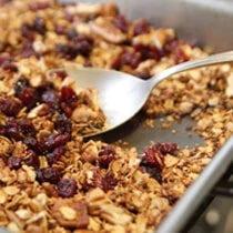 Superfood granola made with Navitas Organics Chia Seeds and Hemp Seeds