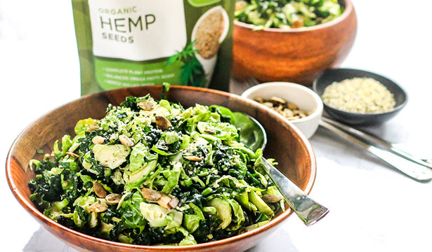 Kale & Hemp Salad with Tahini Dressing Recipe