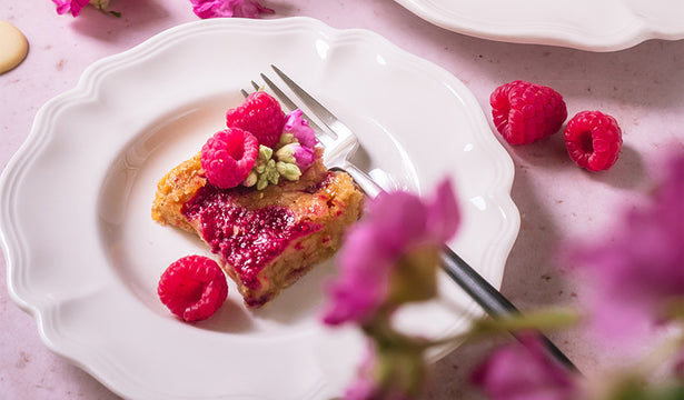 White Chocolate Raspberry Swirl Brownies