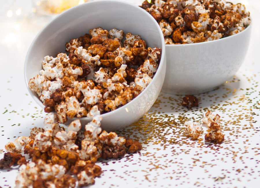 Maca Kettle Corn Recipe made with Navitas Organics Maca Powder
