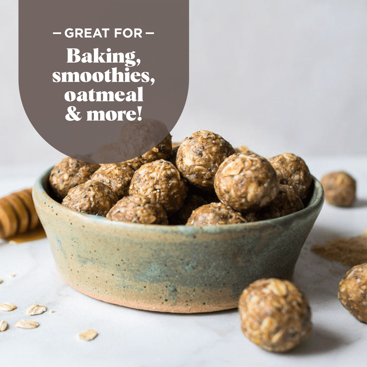 Navitas Organics Chia Powder is great for baking, smoothies, oatmeal & more!