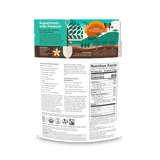 Navitas Organics Semi-sweet Cacao Wafers 60% Cacao 8oz. back of bag.
