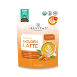 Navitas Organics 11.1 oz Golden Latte front of bag.