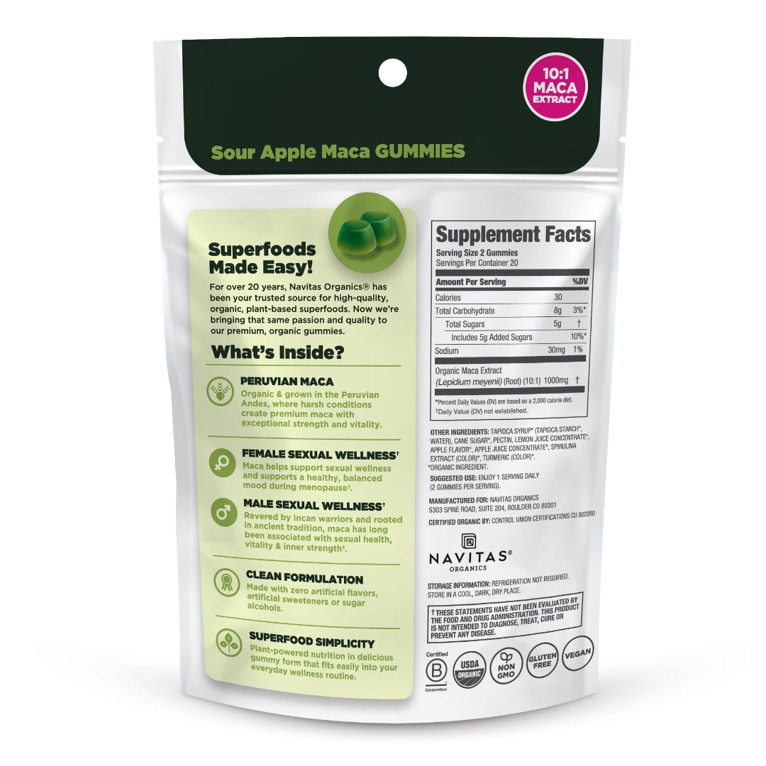 Sour Apple Maca Gummies