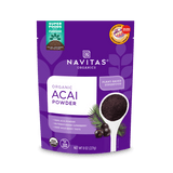 Navitas Organics Acai Powder 8 oz front of bag