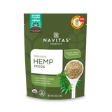 Navitas Organics Hemp Seeds 8 oz. front of bag