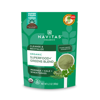Navitas Organics Superfood+ Greens Blend front of bag