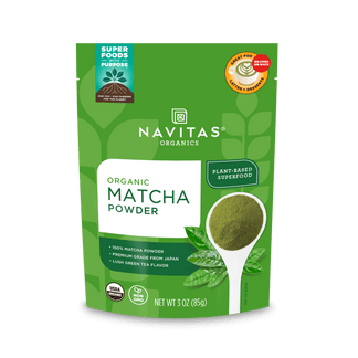 Navitas Organics Matcha Powder 3oz. front of pack.