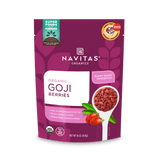 Navitas Organics Goji Berries 16 oz. front of package.