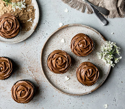 Zucchini Muffins with Avocado Cacao Frosting Recipe