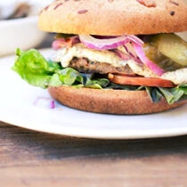Loaded burger with superfood special sauce