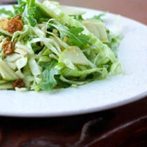 Fresh leafy salad made with Navitas Organics Goldenberries