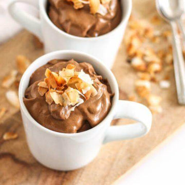 Toasted Coconut Cacao Avocado Mousse