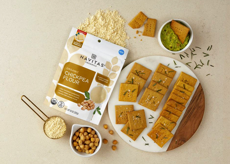 Chickpea Flour Crackers Recipe Navitas Organics
