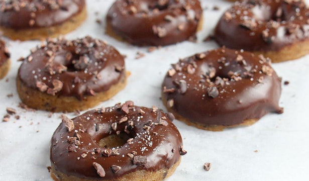 Chocolate Peanut Butter Glazed Donuts Recipe