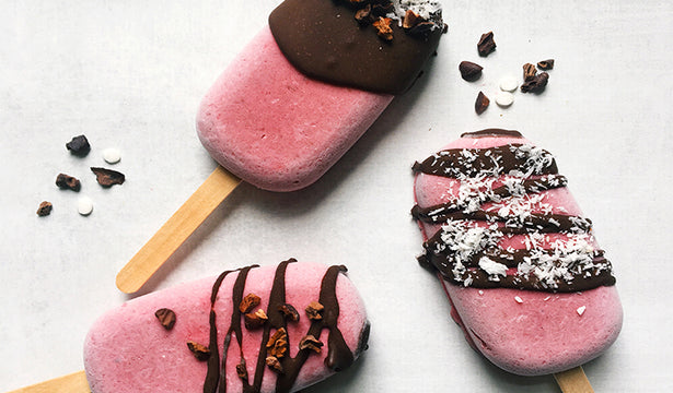 Cacao Crackle Strawberry Pops Recipe