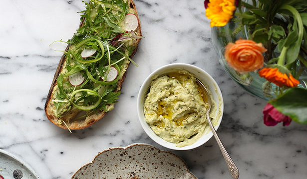 Herbaceous Hemp & White Bean Hummus Recipe