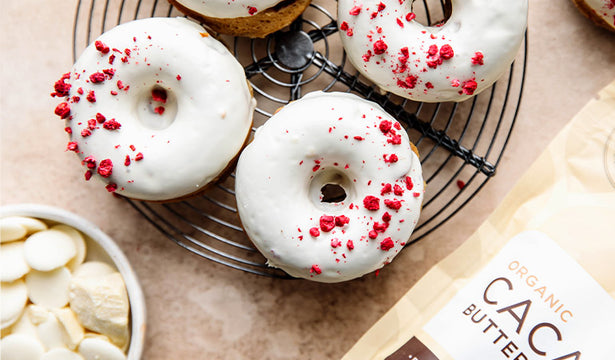 White Chocolate Raspberry Donuts Recipe