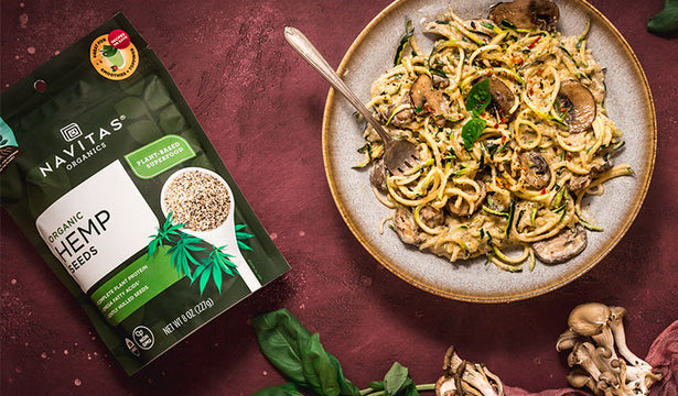 Hemp Alfredo with Zoodles
