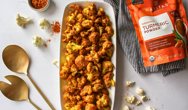 Roasted Turmeric Cauliflower Recipe