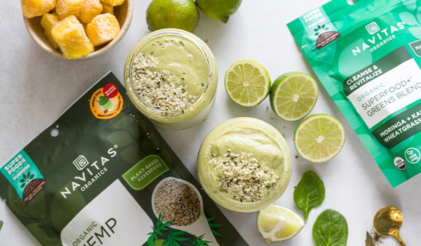 Coconut Lime Super Greens Smoothie