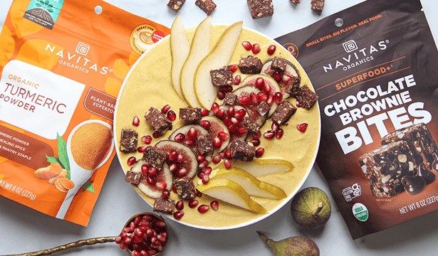 Goldenmilk Brownie Yogurt Bowl