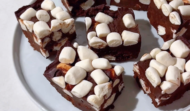 Peppermint Hot Cocoa Fudge