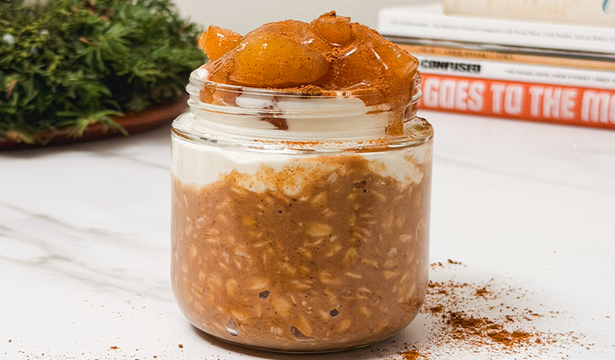 Apple Pie Overnight Oats Recipe