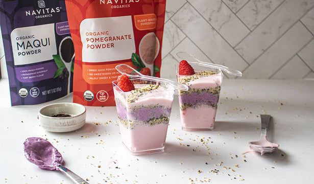 Maqui Pomegranate Parfaits