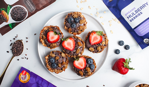 Oatmeal Acai Yogurt Cups