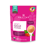 Navitas Organics 4oz. Goji Berry Powder front of bag