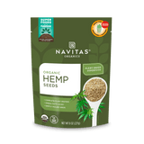 Navitas Organics 8oz. Hemp Seeds front of bag