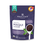 Navitas Organics Maqui Powder 3oz front of bag.