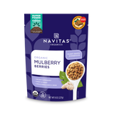 Navitas Organics 8oz. Mulberries front of bag