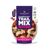 Navitas Organics Superfood+ Trail Mix Antioxidant Blend packaging on a white background