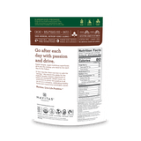 Navitas Organics 8 oz Chocolate Brownie Power Snacks back of bag.