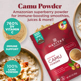Navitas Organics Camu Powder is an Amazonian superberry powder for immune-boosting smoothies, juices & more!!