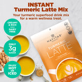 Navitas Organics Instant Turmeric Latte Mix is your turmeric superfood drink mix for a warm wellness treat. Creamy & rich, dairy-free and only 3 g of sugar. Enjoy hot or iced!