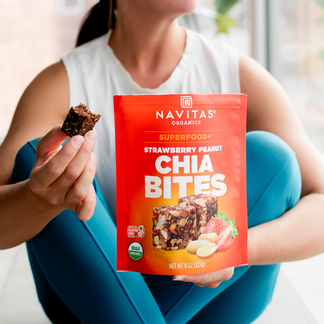 Superfood+ Strawberry Peanut Chia BITES lifestyle image