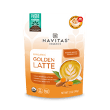 Navitas Organics 3.1oz Golden Latte front of bag