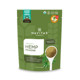 Navitas Organics 32 oz Hemp Powder front of bag.