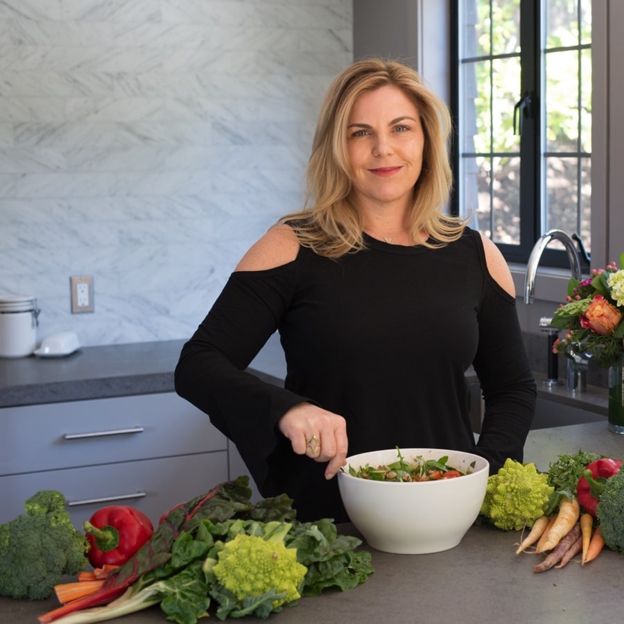 Meg Adelman in her kitchen