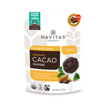Navitas Organics Cacao Liquor Wafers 8oz front of pack