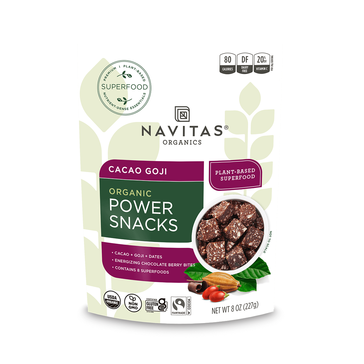 Navitas Organics Cacao Goji Power Snacks 8oz